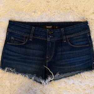 Hudson Jeans Dark Blue Denim Shorts